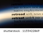 Small photo of retread word in a dictionary. retread concept.