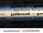 Small photo of jailbreak word in a dictionary. jailbreak concept.