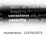 Small photo of veracious word in a dictionary. veracious concept.