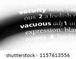 Small photo of vacuous word in a dictionary. vacuous concept.