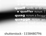 Small photo of quag word in a dictionary. quag concept.