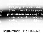Small photo of promiscuous word in a dictionary. promiscuous concept.
