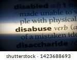 Small photo of disabuse word in a dictionary. disabuse concept.