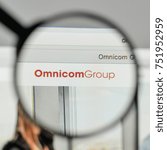 Small photo of Milan, Italy - November 1, 2017: Omnicom Group logo on the website homepage.