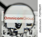 Small photo of Milan, Italy - November 1, 2017: Omnicom Group logo on the website homepage.