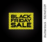 vector black friday sale banner | Shutterstock .eps vector #582465109