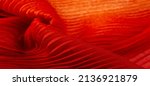 Small photo of tissue, textile, cloth, fabric, web, texture, red corrugation fabric, undulation ripple wave