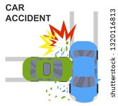 car accident concept... | Shutterstock .eps vector #1320116813