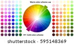 color palette  color schemes ... | Shutterstock .eps vector #595148369
