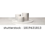 mock up of three concrete... | Shutterstock . vector #1819631813
