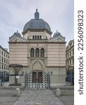 Small photo of GENEVA, SWITZERLSND - JANUARY 23, 2023 : The Beth Yaakov Synagogue also known as the Grande Synagogue in Geneva, Switzerland.