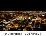 Las Vegas City Viewed At Night...
