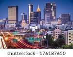 Atlanta  georgia  usa twilight...