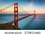 Sunset View Of The Golden Gate...