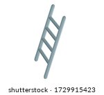 metal aluminum ladder. small... | Shutterstock .eps vector #1729915423