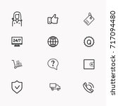 e commerce line icon set | Shutterstock .eps vector #717094480
