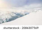Winter Panorama Of Mountains ...