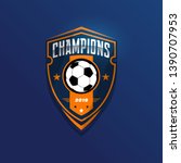 soccer football badge logo... | Shutterstock .eps vector #1390707953