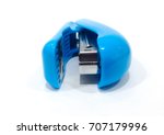 blue stapler on a white... | Shutterstock . vector #707179996