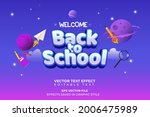 welcome back to school with... | Shutterstock .eps vector #2006475989