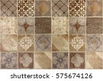 beautiful tile with a drawings | Shutterstock . vector #575674126