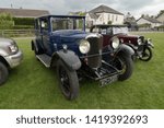 Small photo of 25th May 2019- A beautiful 1930 Crosslet motorcar being displayed at a classic vehicle show at Pontacothi, Carmarthenshire, Wales, UK.