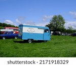Small photo of 29th May 2022- A classic Ford Thames van, built in the 1950's, at a classic vehicle show near Newcastle Emlyn, Ceredigion, Wales, UK.