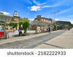 Small photo of Ludwigsburg, Germany - July 2022: Bus station called 'ZOB' in front of main station