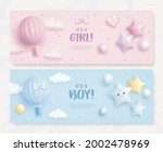 set of baby shower invitation... | Shutterstock .eps vector #2002478969