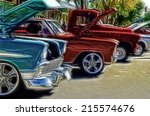 Abstract Vintage Car Show...