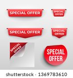 set of red banner special offer.... | Shutterstock .eps vector #1369783610