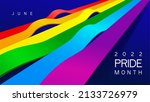 lgbtq pride month 2022. colored ... | Shutterstock .eps vector #2133726979