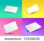 set of a gift card template... | Shutterstock .eps vector #715248220