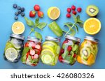 Healthy detox water with fruits....
