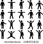 Set Of Active Human Pictograms...