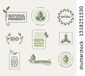 organic food eco products label ... | Shutterstock .eps vector #1318251530