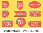 set of sale banner or sticker... | Shutterstock .eps vector #1912162783