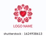 love logo design from heart... | Shutterstock .eps vector #1624938613