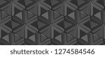 3d Tiles Black Rhombuses And...