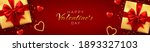 happy valentine's day banner or ... | Shutterstock .eps vector #1893327103