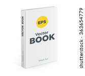 realistic white book on the... | Shutterstock .eps vector #363654779