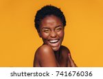 Cheerful Young African Woman...