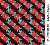 festive seamless pattern in... | Shutterstock .eps vector #1226255200