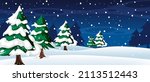 snow falling at night... | Shutterstock .eps vector #2113512443