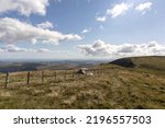 Small photo of A wild camping tent in the mountains of Wales UK Cadair Berwyn