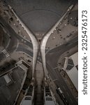 Small photo of COVENTRY, UK - JUNE 01, 2023: Aerial view of Whittle arch in Coventry