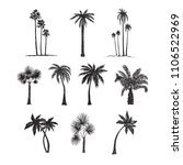 Palm Trees Silhouette...