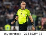 Small photo of Rome, Italy, Stadio Olimpico. 11 May 2022. Football Italian Cup Final. VS Inter 2-4. Paolo Valeri, referee of the match