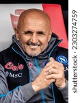 Small photo of Monza, Italy. 14 05 2023, Upower Stadium. Italian SerieA Football Championship. Monza VS Napoli 2-0. Luciano Spalletti, coach Napoli.