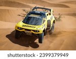 Small photo of Agadir, Morocco. 12-17 October 2023. W2RC World Rally Raid Championship 2023. Rally of Morocco. #223, Marcos Baumgart-Kleber Cincea, BRA-BRA, Prodrive Hunter, Bahrain Raid Xtreme, in the dunes.